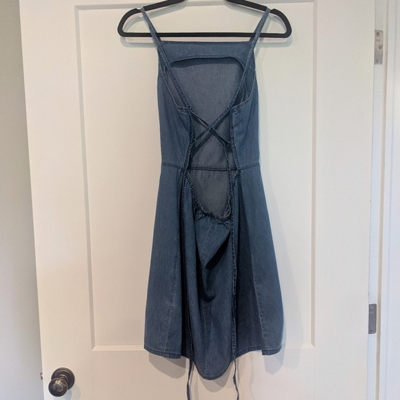 NWT ASOS Design Tall Soft Denim Slip Dress - Picture 6 of 6